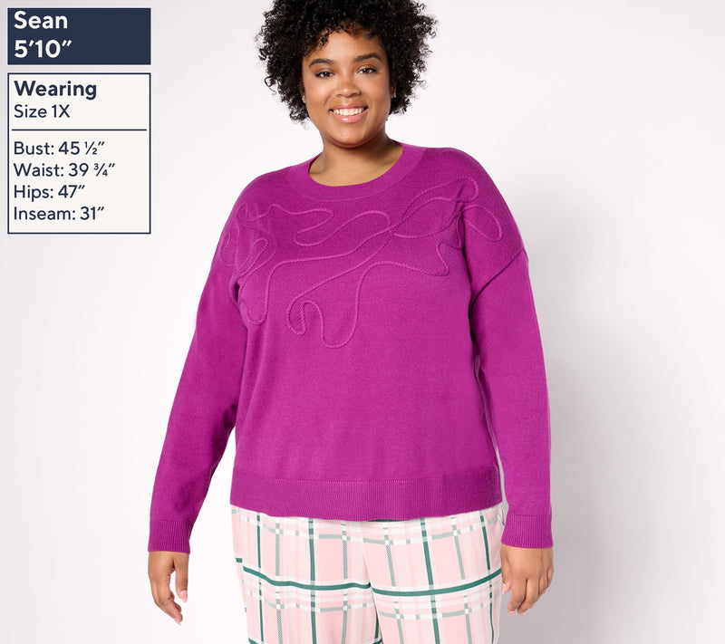 by Stacy London Soutache Crew Neck Sweater — View 8