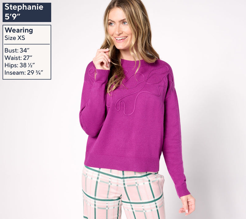 by Stacy London Soutache Crew Neck Sweater — View 9