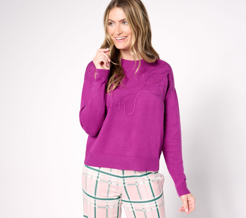 by Stacy London Soutache Crew Neck Sweater — View 5