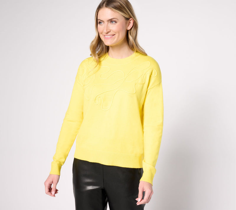 by Stacy London Soutache Crew Neck Sweater — View 7