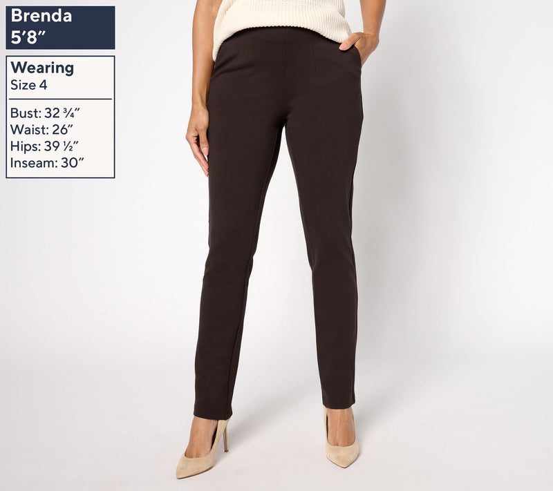 Belle by Kim Gravel Tall Ponte Hollywood Waist Pants — View 15