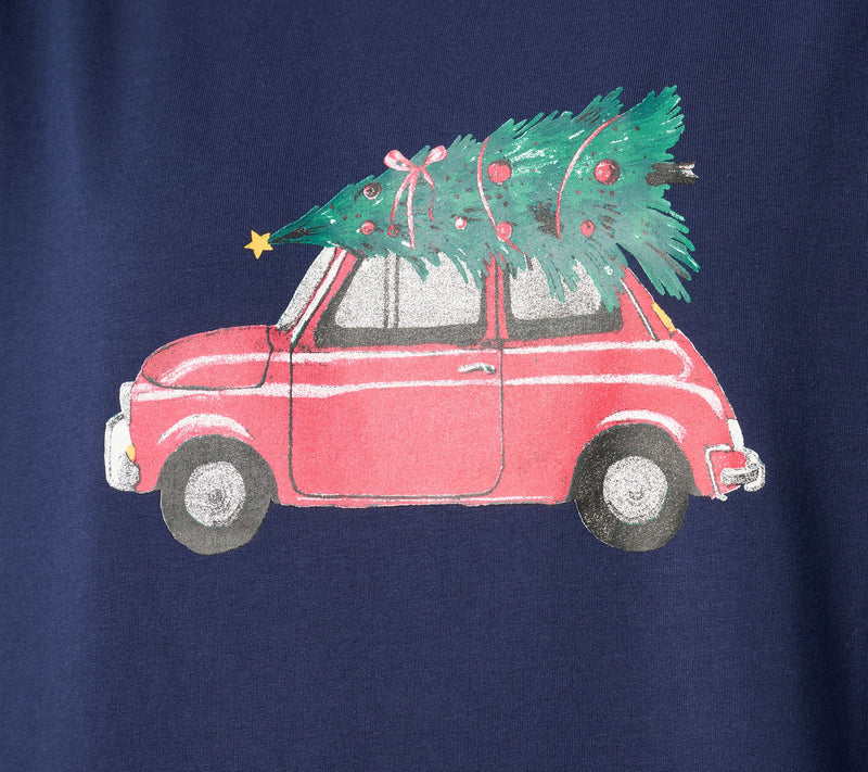 Denim & Co. Holiday French Terry Graphic Sweatshirt — View 11