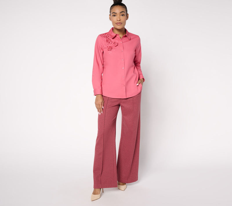 BEAUTIFUL by Lawrence Zarian Regular Tailored Knit Trouser — View 15