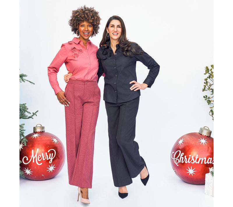 BEAUTIFUL by Lawrence Zarian Petite Tailored Knit Trouser — View 17
