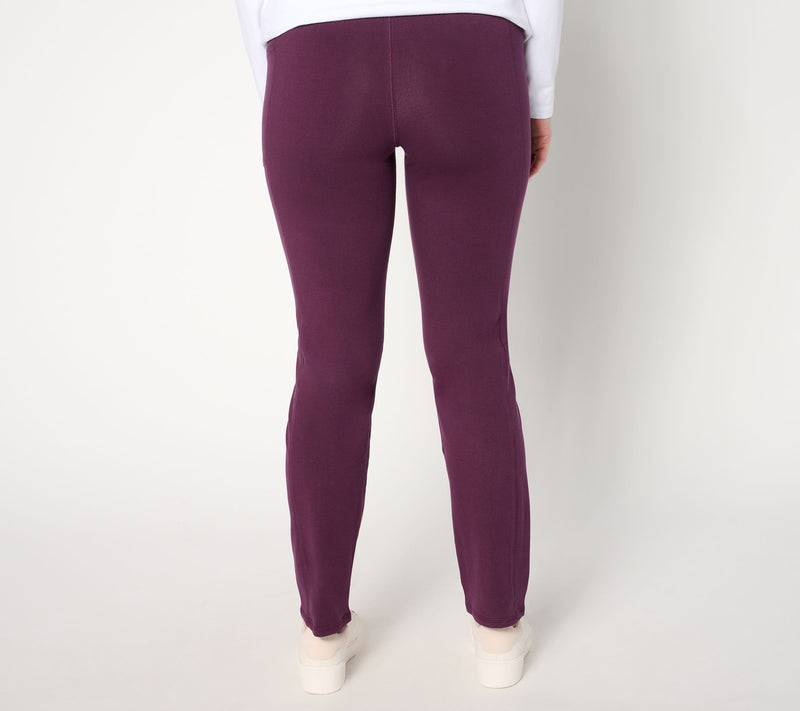 Denim & Co. Active Petite Duo Stretch Slim Straight Pant — View 6