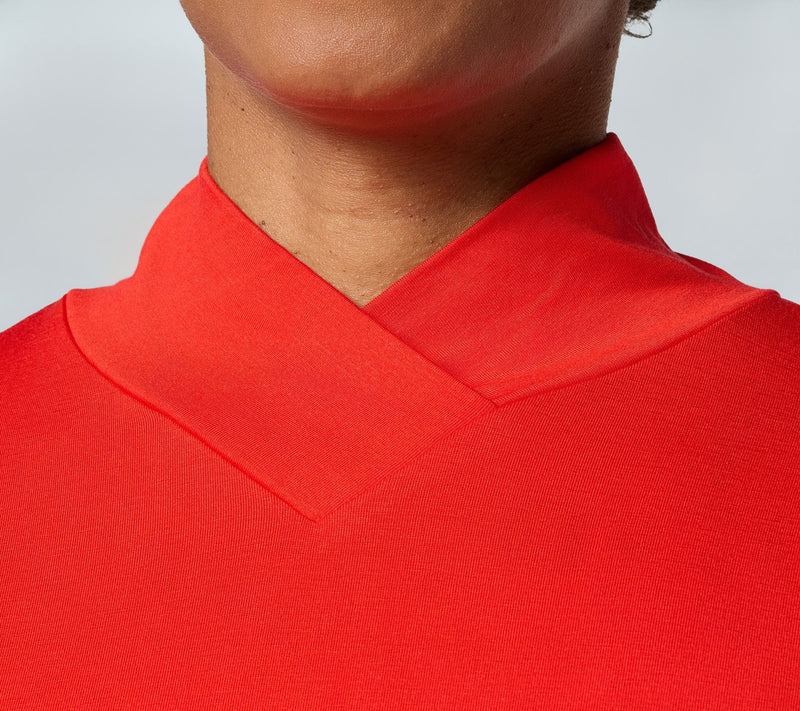 Women with Control Crossover Mock Neck Top — View 6