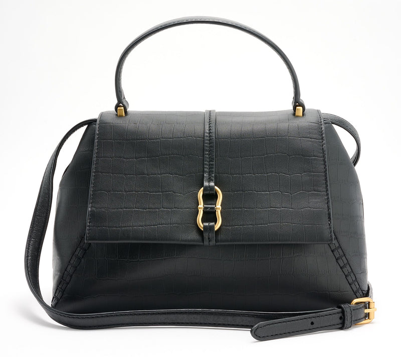 Vince Camuto Erela Pebbled Leather Satchel — View 7