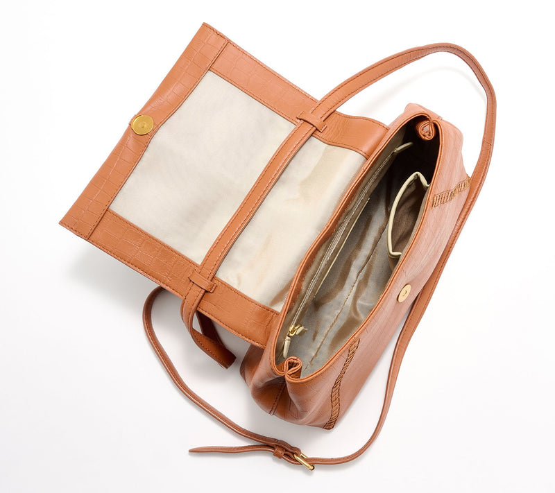 Vince Camuto Erela Pebbled Leather Satchel — View 11