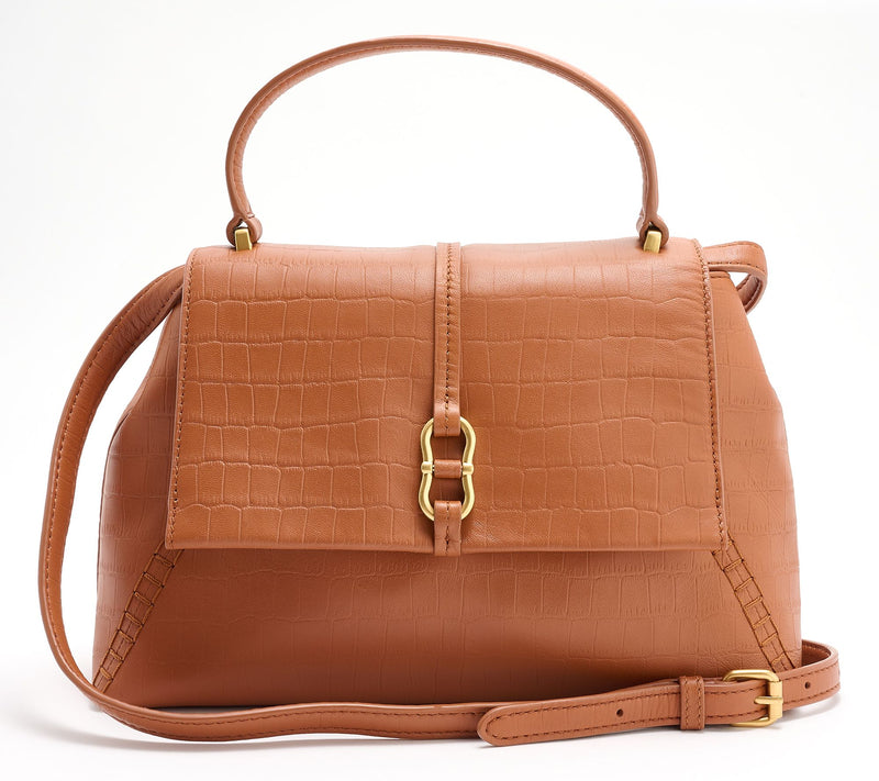 Vince Camuto Erela Pebbled Leather Satchel — View 5
