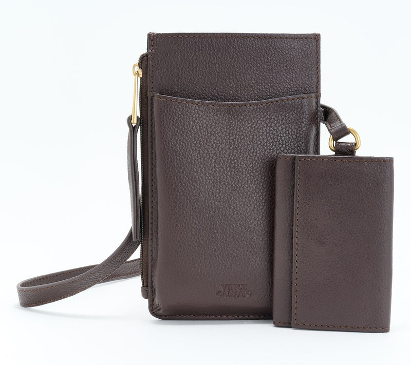 Vince Camuto Apolo Pebbled Leather Phone Crossbody — View 5