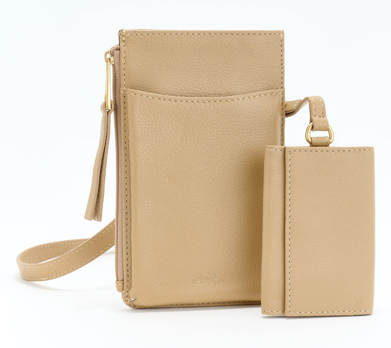 Vince Camuto Apolo Pebbled Leather Phone Crossbody — View 7