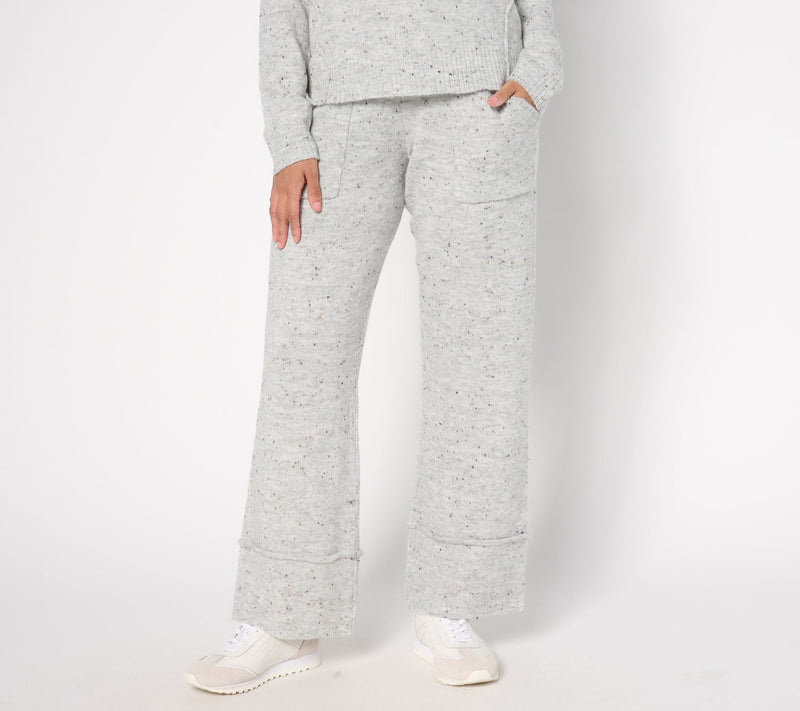 AnyBody Tall Flecked Sweater Pull-On Pants with Pockets — View 11