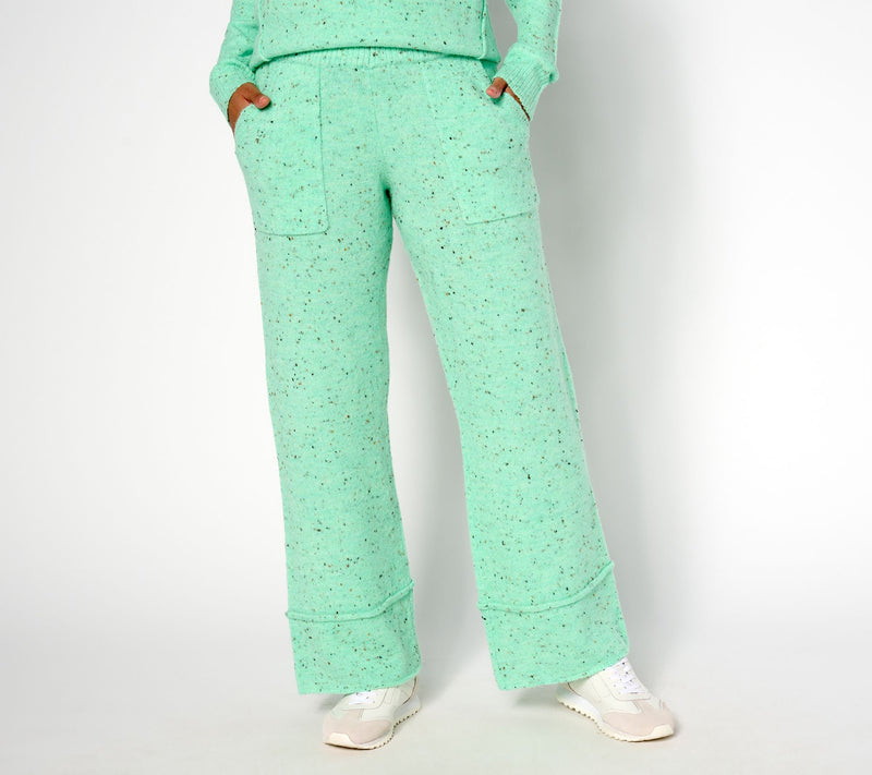 AnyBody Tall Flecked Sweater Pull-On Pants with Pockets — View 12