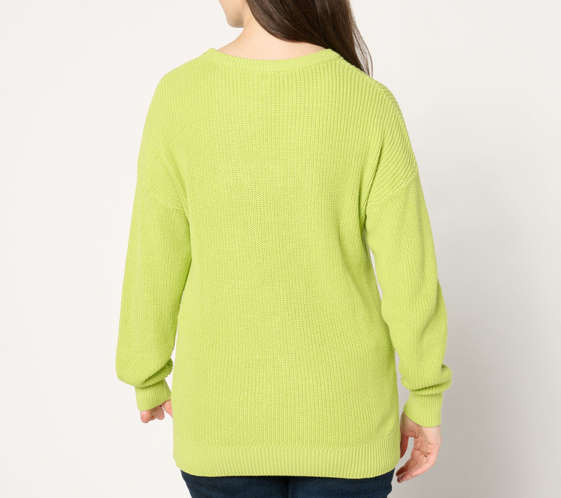 Jingle Belles by Kim Gravel Merry Messages Shaker Knit Sweater — View 12
