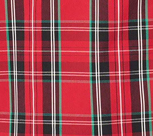 Jingle Belles by Kim Gravel Tartan Plaid Black Border Tunic Blouse — View 9