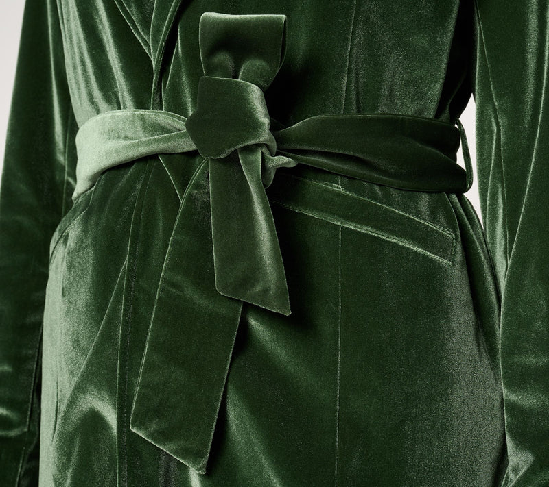BEAUTIFUL by Lawrence Zarian The Sharon Self-Belted Velvet Blazer — View 13