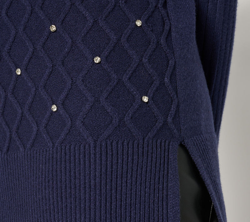 Susan Graver Occasions Regular Embellished Sweater Tunic — View 14