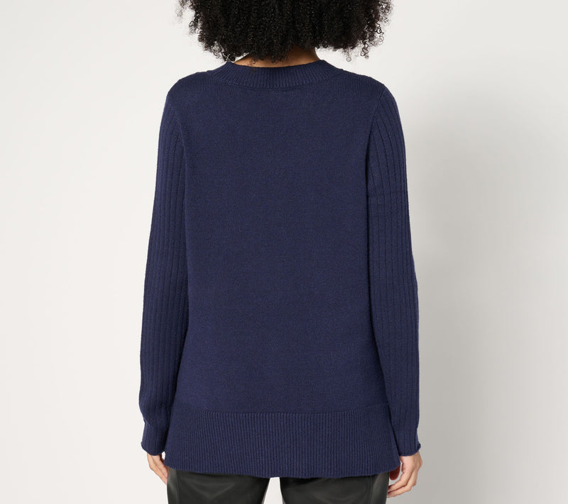 Susan Graver Occasions Regular Embellished Sweater Tunic — View 12