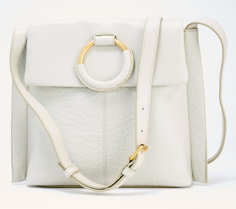 "As Is" Vince Camuto Bubble Leather Livee Large Crossbody — View 10