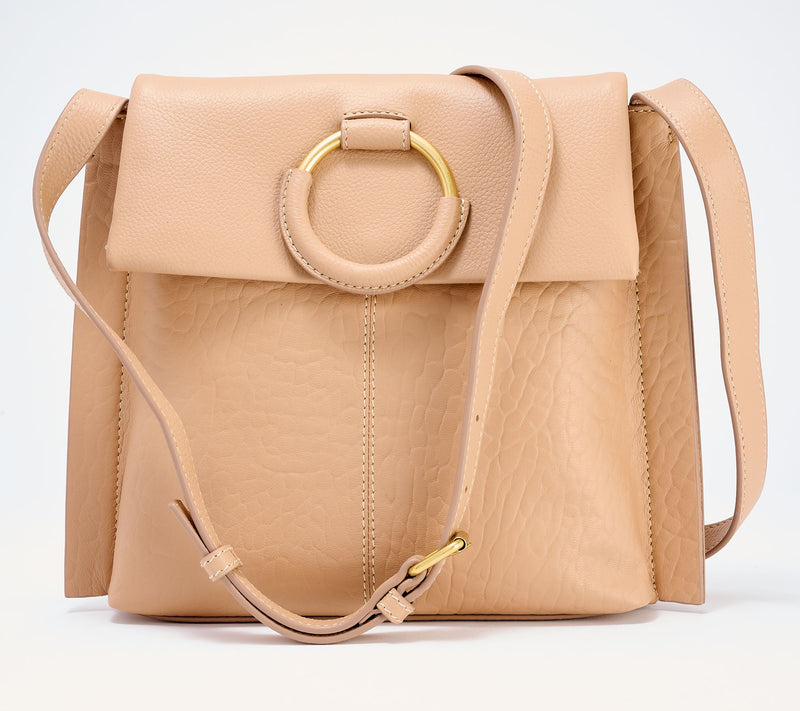 "As Is" Vince Camuto Bubble Leather Livee Large Crossbody — View 12