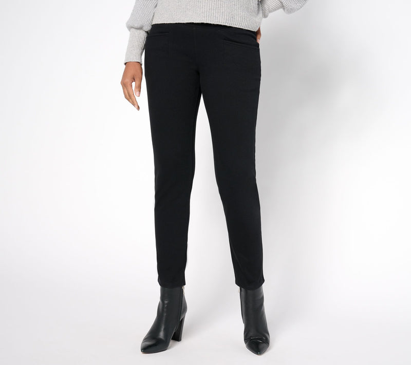 Women with Control Petite Prime Stretch Denim Slim Pants — View 11