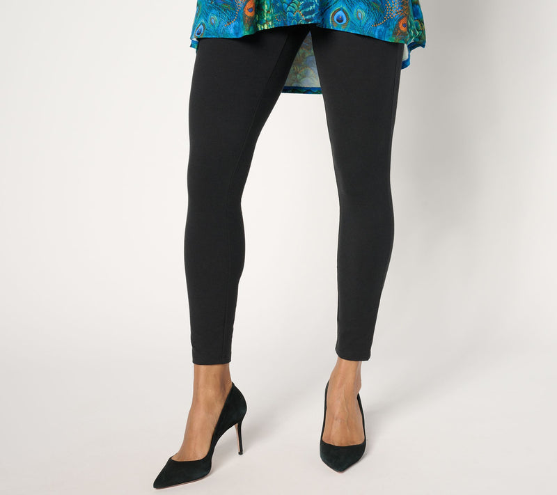 Women with Control Petite Knit Leggings — View 9