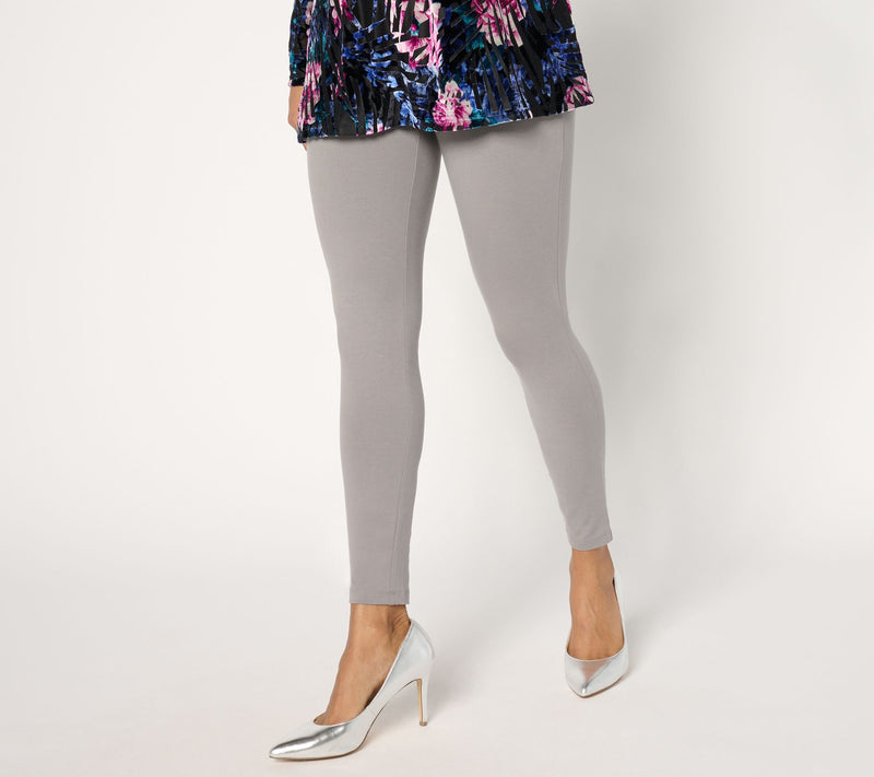 Women with Control Petite Knit Leggings — View 3