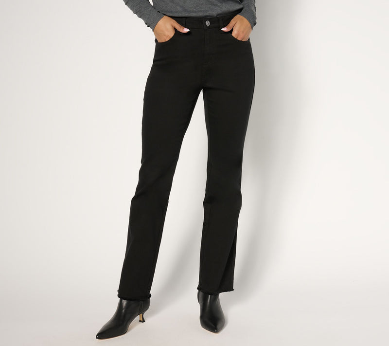 Belle by Kim Gravel Tall Primabelle Twill Frayed Baby Boot Jean — View 3