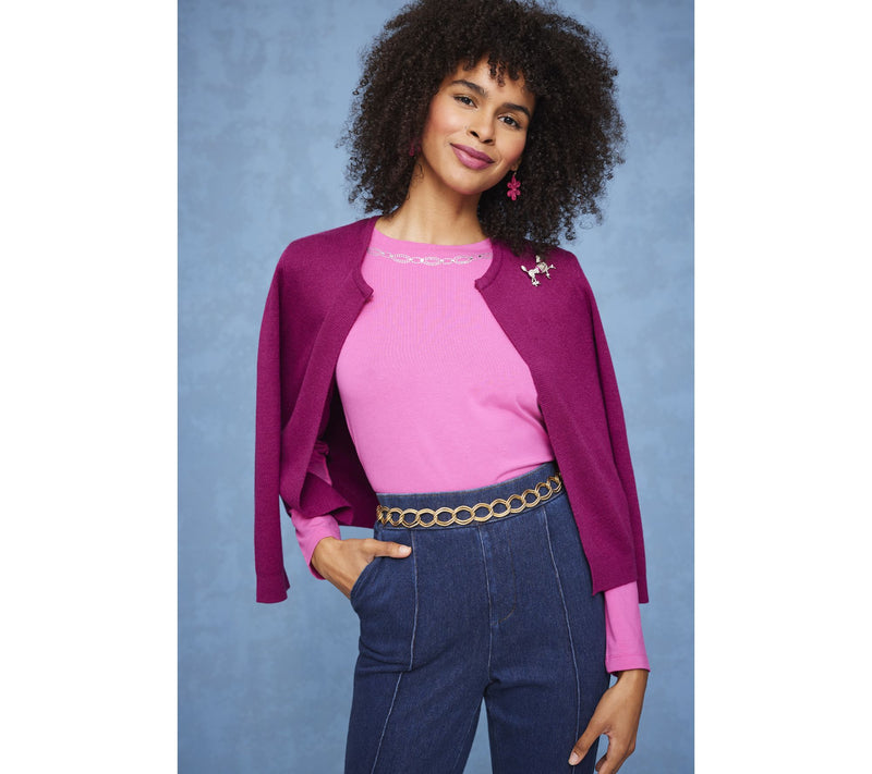 Isaac Mizrahi Live! Essentials Open Front Long Sleeve Bolero — View 6