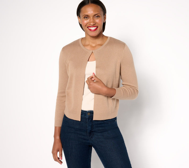 Isaac Mizrahi Live! Essentials Open Front Long Sleeve Bolero — View 13