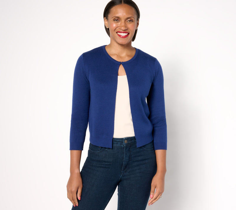Isaac Mizrahi Live! Essentials Open Front Long Sleeve Bolero — View 15