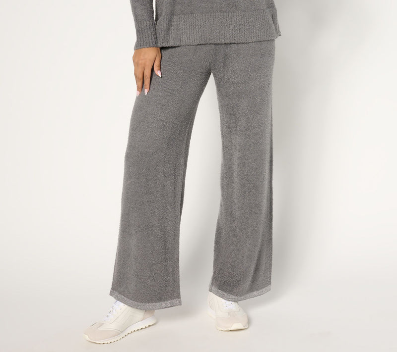 Isaac Mizrahi Live! Regular Apres Cozy Eyelash Yarn Wide Leg Pants — View 14