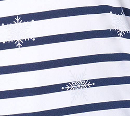 Denim & Co. Printed Favorite Jersey Striped Crew Neck Top — View 5