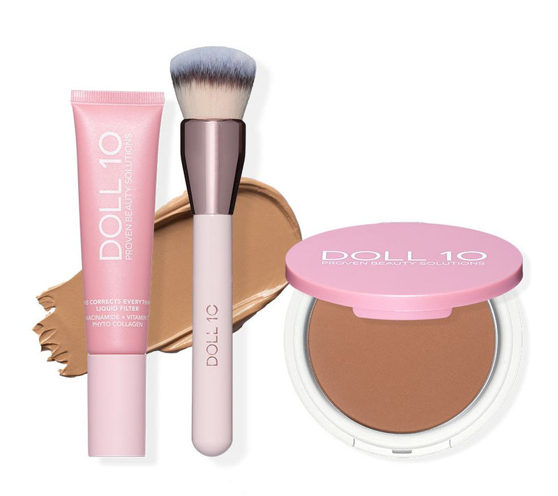 Doll 10 TCE Liquid Filter Foundation with Powder & Brush — View 13