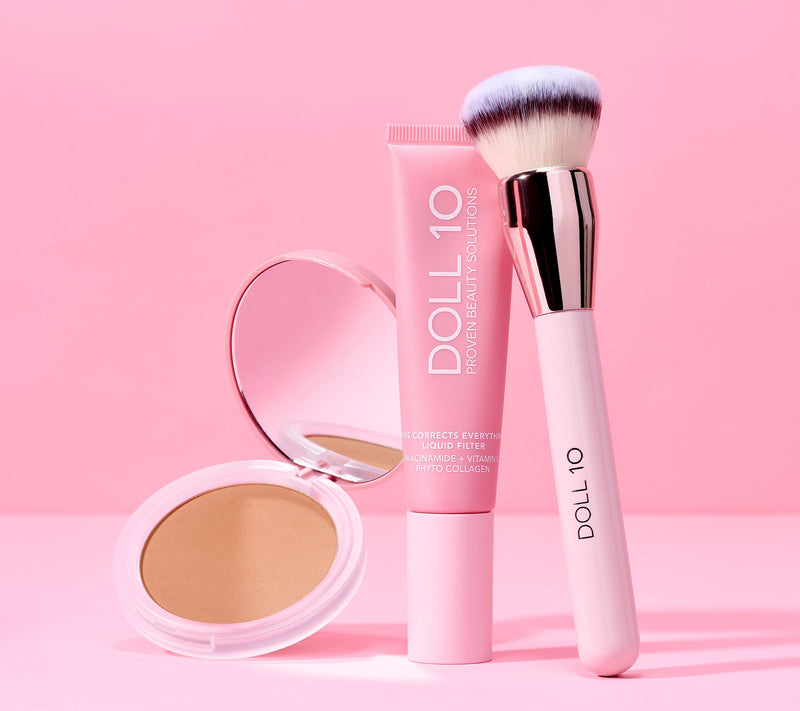 Doll 10 TCE Liquid Filter Foundation with Powder & Brush — View 28