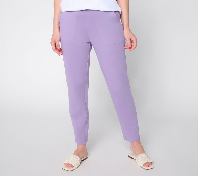 Denim & Co. Regular EasyWear French Terry Pant — Main view