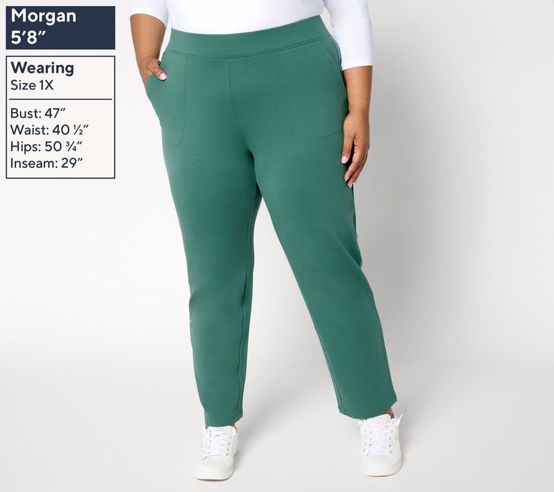 Denim & Co. Petite EasyWear French Terry Pant — View 27