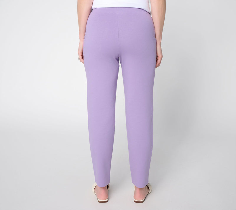 Denim & Co. Petite EasyWear French Terry Pant — View 29