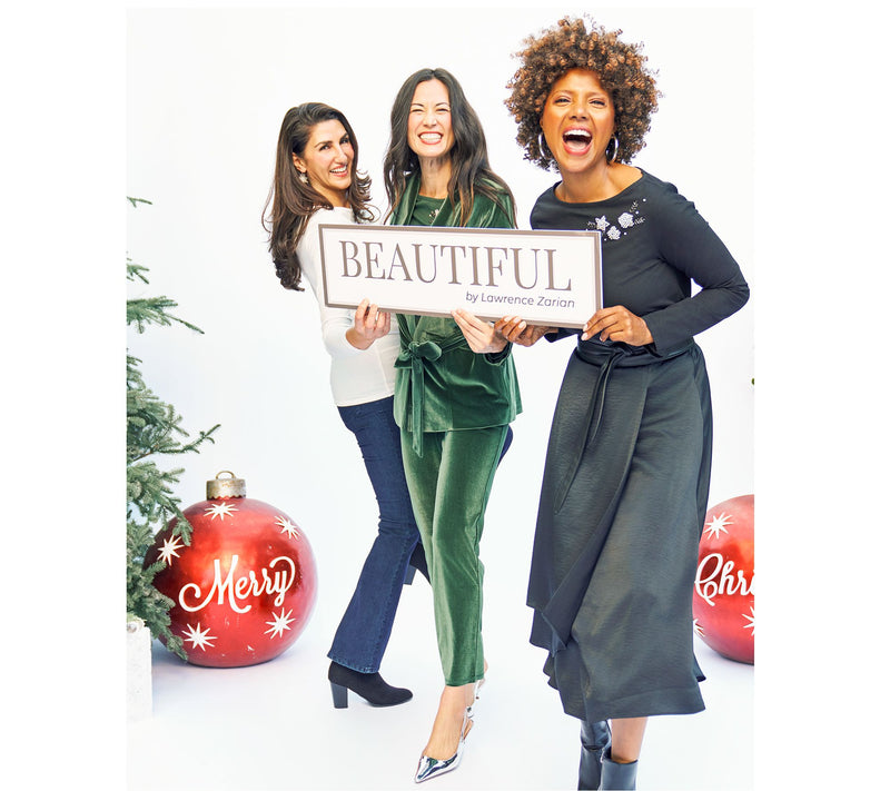 BEAUTIFUL by Lawrence Zarian Embellished Long-Sleeve Knit Top — View 14