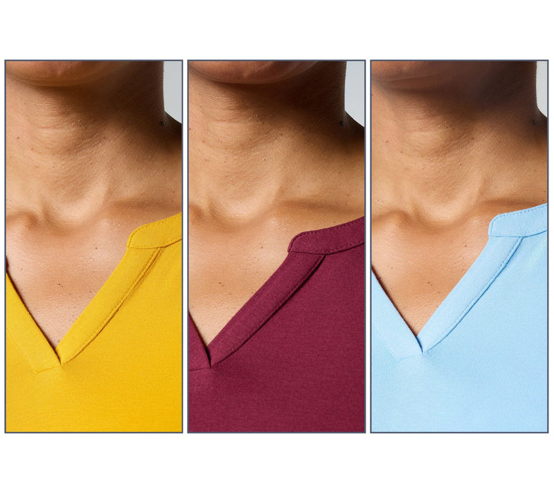 Denim & Co. Essentials So Soft Jersey 3-Pack Long Sleeve Tops — View 10