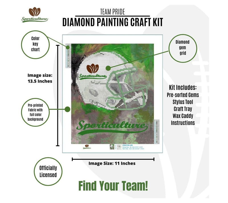 NFL Officially Licensed Diamond Painting Craft Kit — View 3