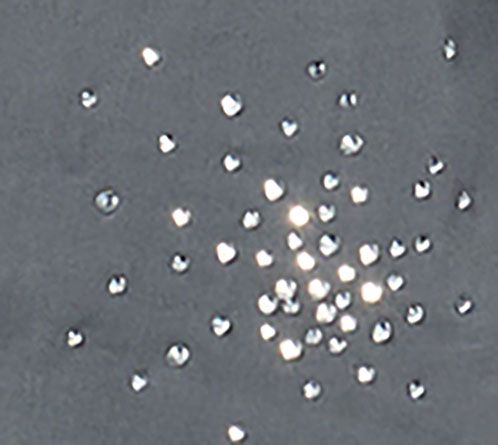 Joan Rivers Red Carpet Stretch Cotton Starburst Stone Button Front — View 7