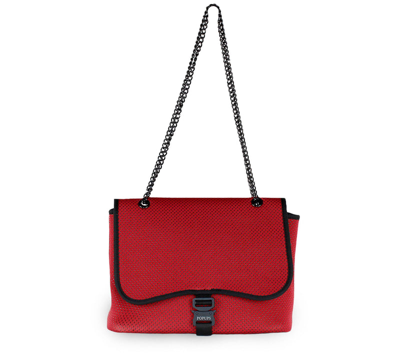 Pop Ups Brand Neoprene Flap Buckle Bag withChain Strap — View 7