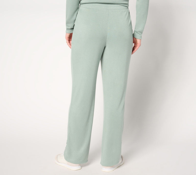 AnyBody Regular Plush Knit Tulip Hem Pants with Pockets — View 11