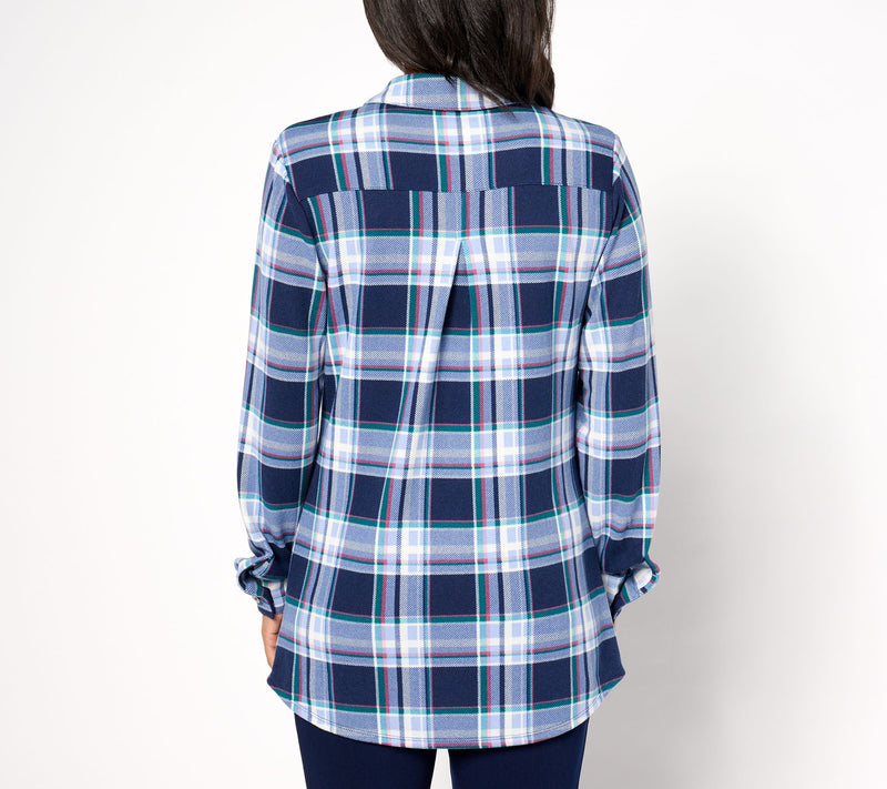 Denim & Co. Adaptive Heavenly Jersey Printed Tunic — View 15