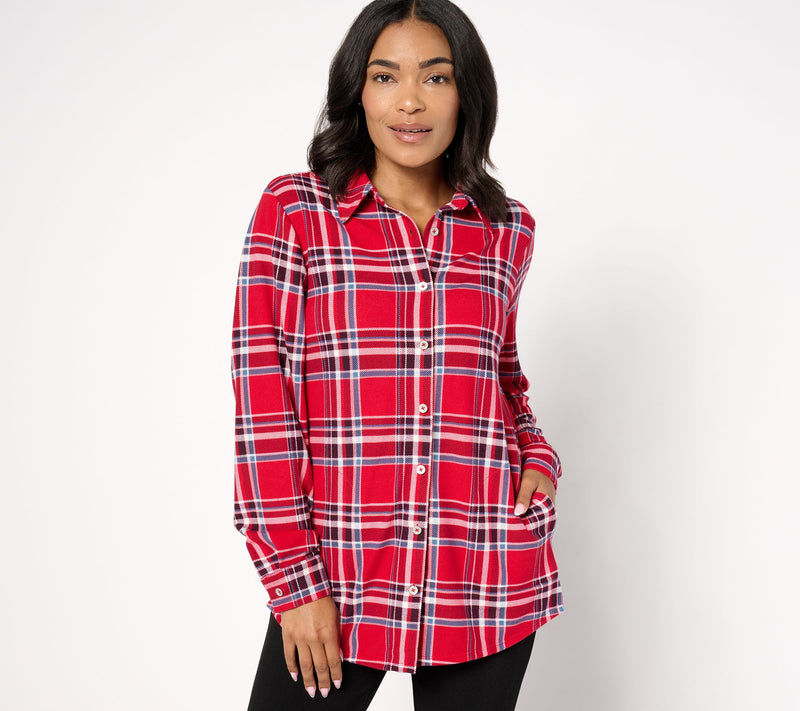 Denim & Co. Adaptive Heavenly Jersey Printed Tunic — View 7
