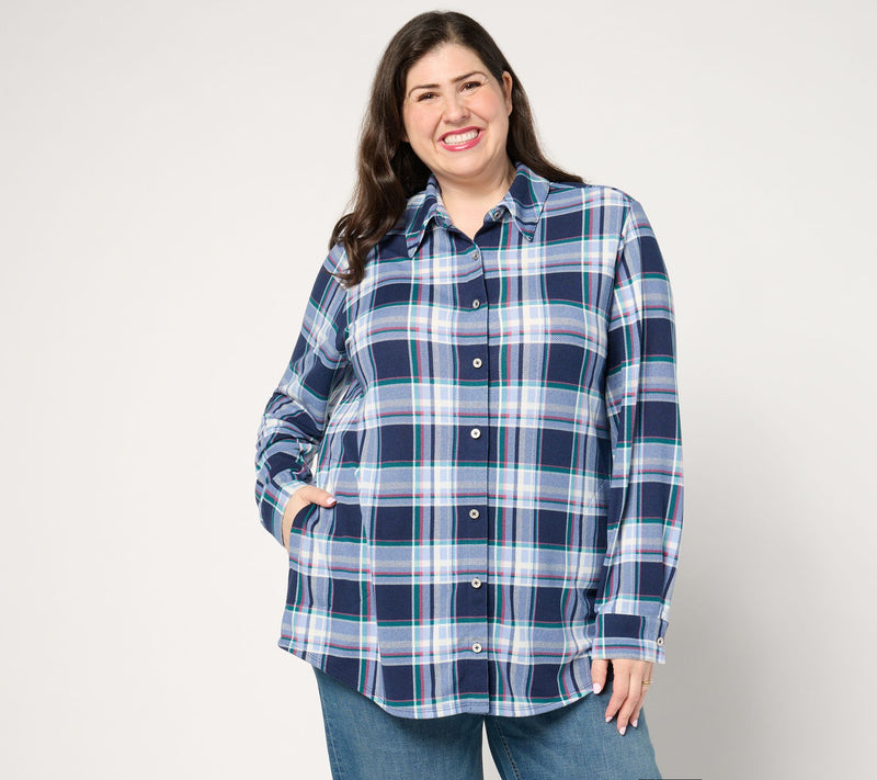 Denim & Co. Adaptive Heavenly Jersey Printed Tunic — View 14