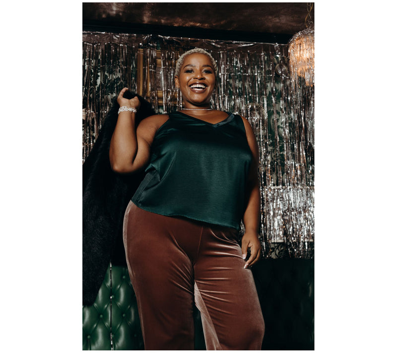 Me by Jennie Garth Regular Piper Velvet Trouser — View 14