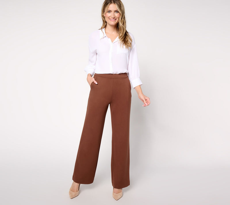 Joan Rivers Regular Pull-On Ponte Trouser Pant — View 10