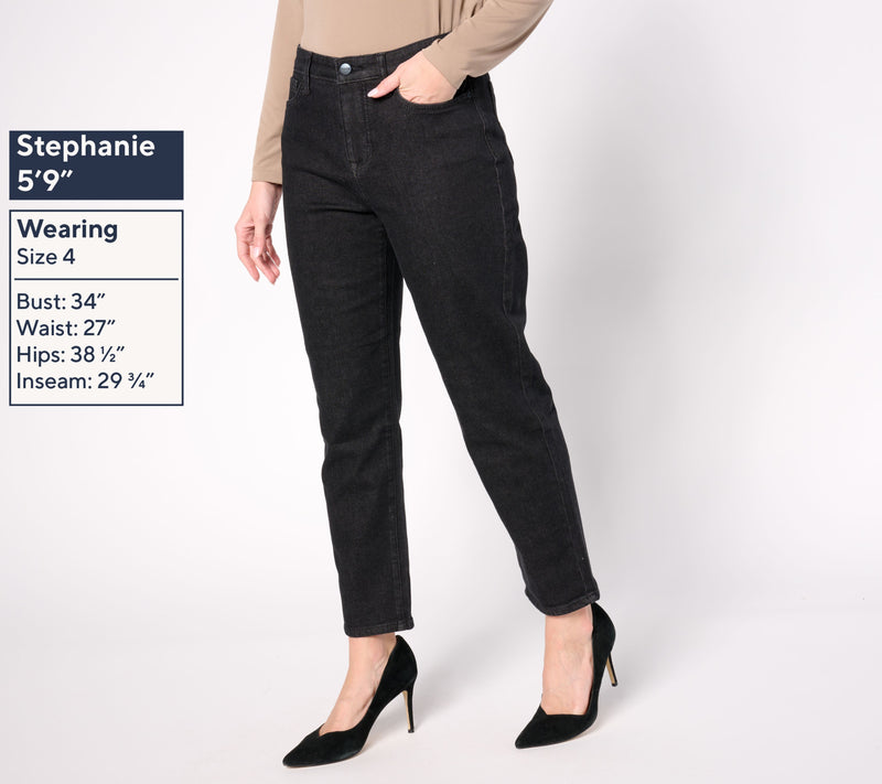 NYDJ Relaxed Boyfriend Jean - Vintage Black — View 4